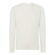 Katoenen/Nylon Crew Neck Trui Boggi Milano , White , Heren