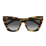 New Wave SL 214 Kate Zonnebril Saint Laurent , Brown , Dames