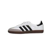 Witte Samba met Zwarte Strepen Adidas , White , Heren