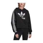 katoenen hoodie met jaren 80-stijl Adidas , Black , Dames