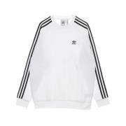 3-Stripes Crewneck Sweatshirt Adidas , White , Heren