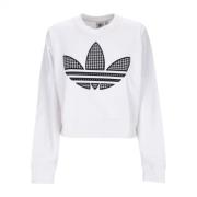 Oversized Lichtgewicht Crewneck Sweatshirt Adidas , White , Dames