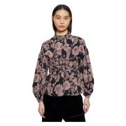 Leonie korsetstijl blouse Antik Batik , Purple , Dames