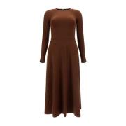 Elegante Midi Jurk Balenciaga , Brown , Dames