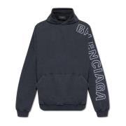 Sweatshirt met logo Balenciaga , Gray , Heren
