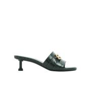 Luxe Heeled Mules Balenciaga , Green , Dames