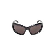 Wrap D-Frame zonnebril Balenciaga , Black , Unisex