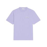 Lila Ruime Pasvorm T-Shirt Vrouwen Balenciaga , Purple , Dames