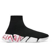 Graffiti Recycler Strik Sneaker Balenciaga , Black , Dames