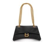 Leren schoudertas Balenciaga , Black , Dames