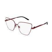 Metalen optische bril voor dames Balenciaga , Red , Unisex