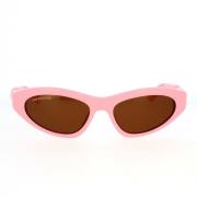 Gebogen Cat-Eye Zonnebril Balenciaga , Pink , Dames