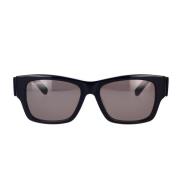 Max Square Zonnebril Bb0262Sa 001 Balenciaga , Black , Unisex