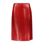 Midi Skirts Balenciaga , Red , Dames