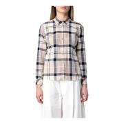 Fawn Tartan Bredon Overhemd - Klassieke Britse Stijl Barbour , Beige ,...