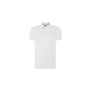 Klassieke Tartan Piquet Polo Barbour , White , Heren