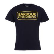 Iconisch Motorstijl T-Shirt Barbour , Black , Heren