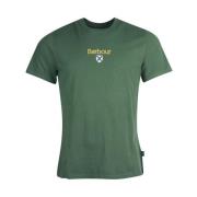 Casual Emblem T-Shirt Barbour , Green , Heren