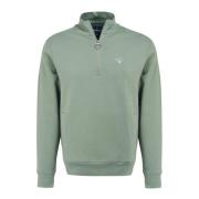 Rothley Half Zip Sweater in Agave Green Barbour , Green , Heren