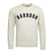 Vintage Logo Crew Sweatshirt Barbour , Beige , Heren