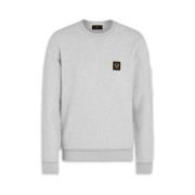 Klassieke Katoenen Sweatshirt met V Steek Detail Belstaff , Gray , Her...