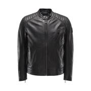 Zwarte V Racer Jas Belstaff , Black , Heren