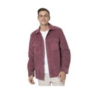 Bordeaux Corduroy Overhemd Belstaff , Red , Heren