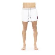 White Polyester Swimwear Bikkembergs , White , Heren