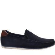 Blauwe Suède Loafers Bugatti , Blue , Heren