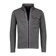 Grijze Vest met Rits Bugatti , Gray , Heren