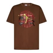 Heren Equestrian Knight Design T-shirt Burberry , Brown , Heren