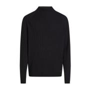 Zwarte Pullover Sweaters Calvin Klein , Black , Heren