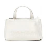 Stijlvolle Beige Tote Tas Calvin Klein , Beige , Dames