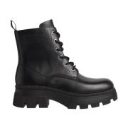 Chunky Combat Lace-Up Boot Calvin Klein , Black , Dames