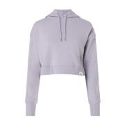 Stijlvol en comfortabel sweatshirt - Rib Mix Tab in paars Calvin Klein...