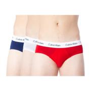 Heren 3-Pack Lage Taille Hip Briefs Calvin Klein , Red , Heren