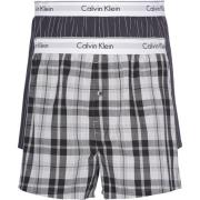 Slim Fit Boxer-ck 2-Pack met Handtekening Ontwerp Calvin Klein , Gray ...