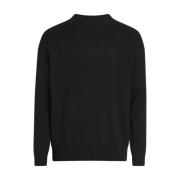 Zwarte Sweaters, La Maglia Calvin Klein , Black , Heren