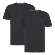 Crewneck T-Shirt 2-Pack Calvin Klein , Black , Heren