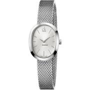 Elegant Quartz Zilveren Wijzerplaat Horloge Calvin Klein , Gray , Dame...