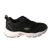 Retro Tennisegro Herensneakers Calvin Klein , Black , Heren