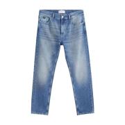 Vintage Straight Jeans Calvin Klein , Blue , Heren
