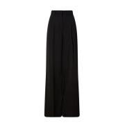 Zwarte Wijde Broek Calvin Klein , Black , Dames