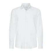 Moderne Witte Katoenen Overhemd Calvin Klein , White , Heren