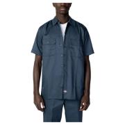 Heren korte mouwen overhemd Dickies , Blue , Heren