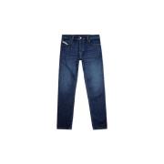 1995 L.32 Blauwe Straight Jeans Diesel , Blue , Heren