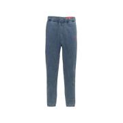 Slim Fit Jeans met Ribbed Cuffs Diesel , Blue , Heren