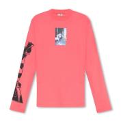 T-Crane-Ls-L2 T-shirt Diesel , Pink , Heren