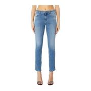 Stretch Skinny Jeans voor Dames Diesel , Blue , Dames