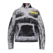 ‘S-Alute’ sweatshirt met logo Diesel , Gray , Heren